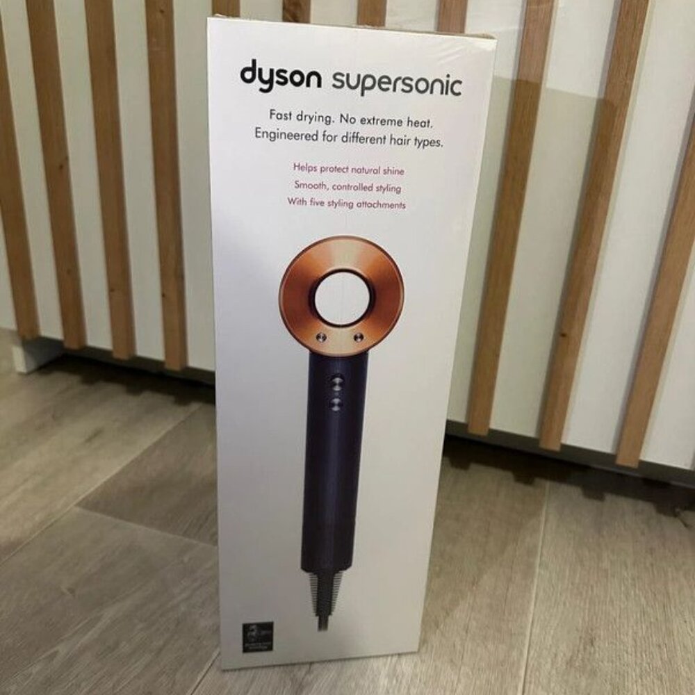 Dyson Supersonic Hair Dryer Blue Copper  – 2-Prong Plug (220V, EU Version)